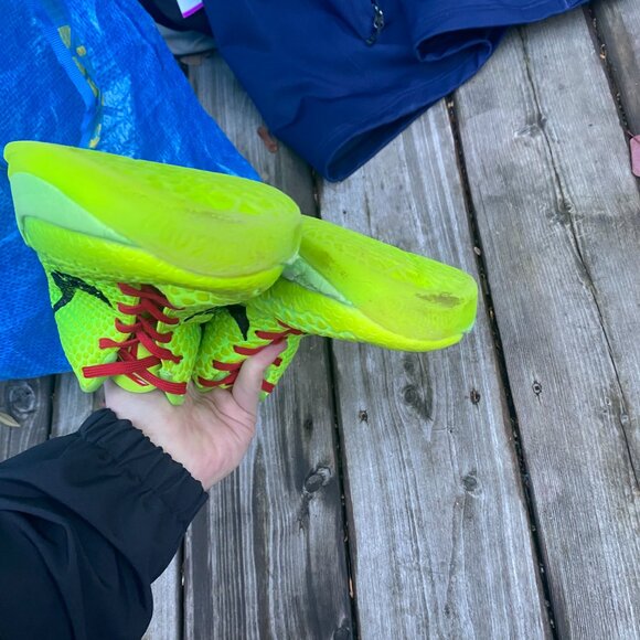 2020 Nike Kobe 6 Grinch Size 11 Green Apple Mens Shoes Bryant - Picture 10 of 16